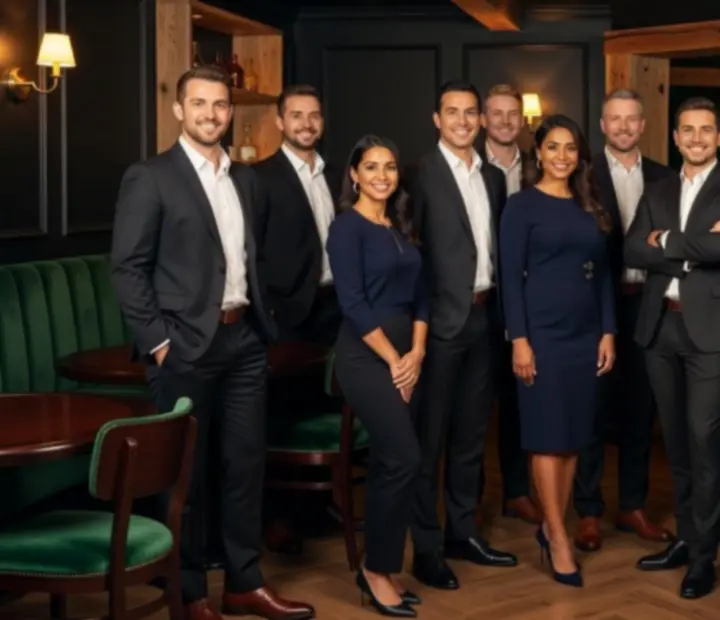 Équipe de Meilleurindex réunie dans la salle du bistro